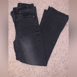 Loft black wash kick crop jeans size 26